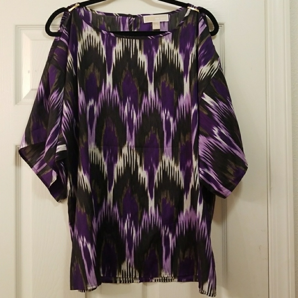 NWOT Michael Kors Cold Shoulder Top XL
